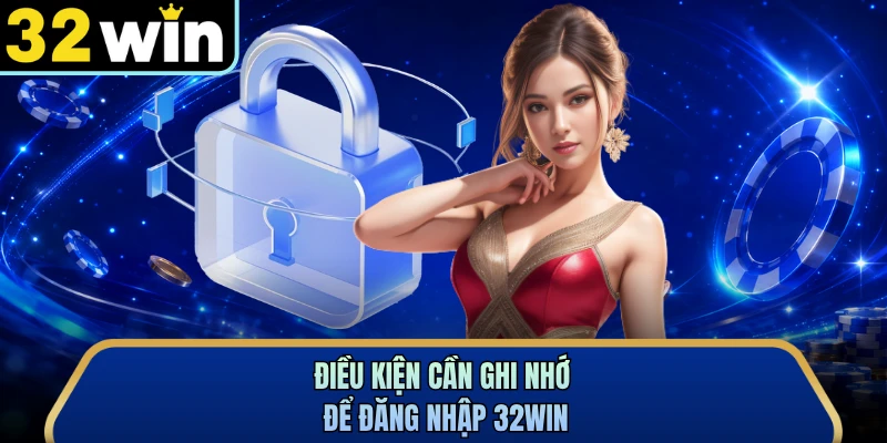 Điều kiện cần ghi nhớ để đăng nhập 32WIN
