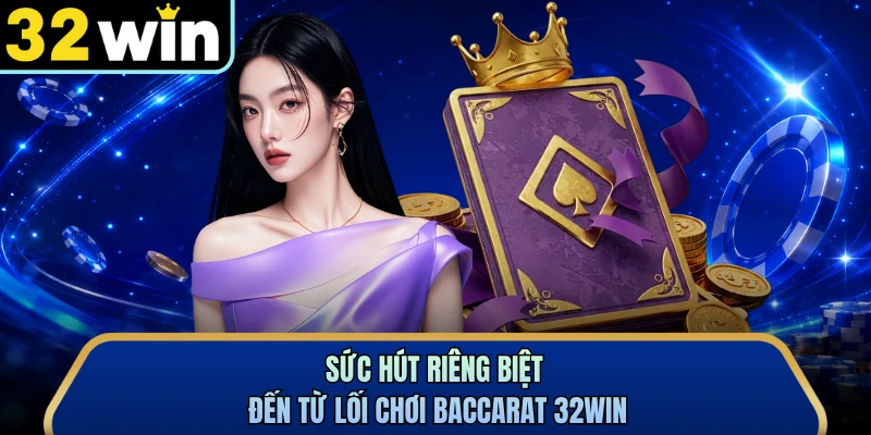 Sức hút riêng biệt đến từ lối chơi Baccarat 32WIN